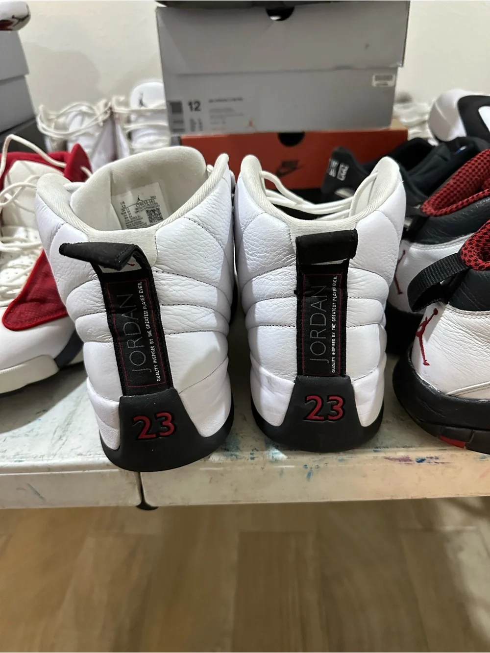 Jordan Men’s Sneakers White/Black/Red Retro Style
